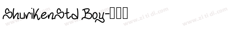 ShurikenStd Boy字体转换